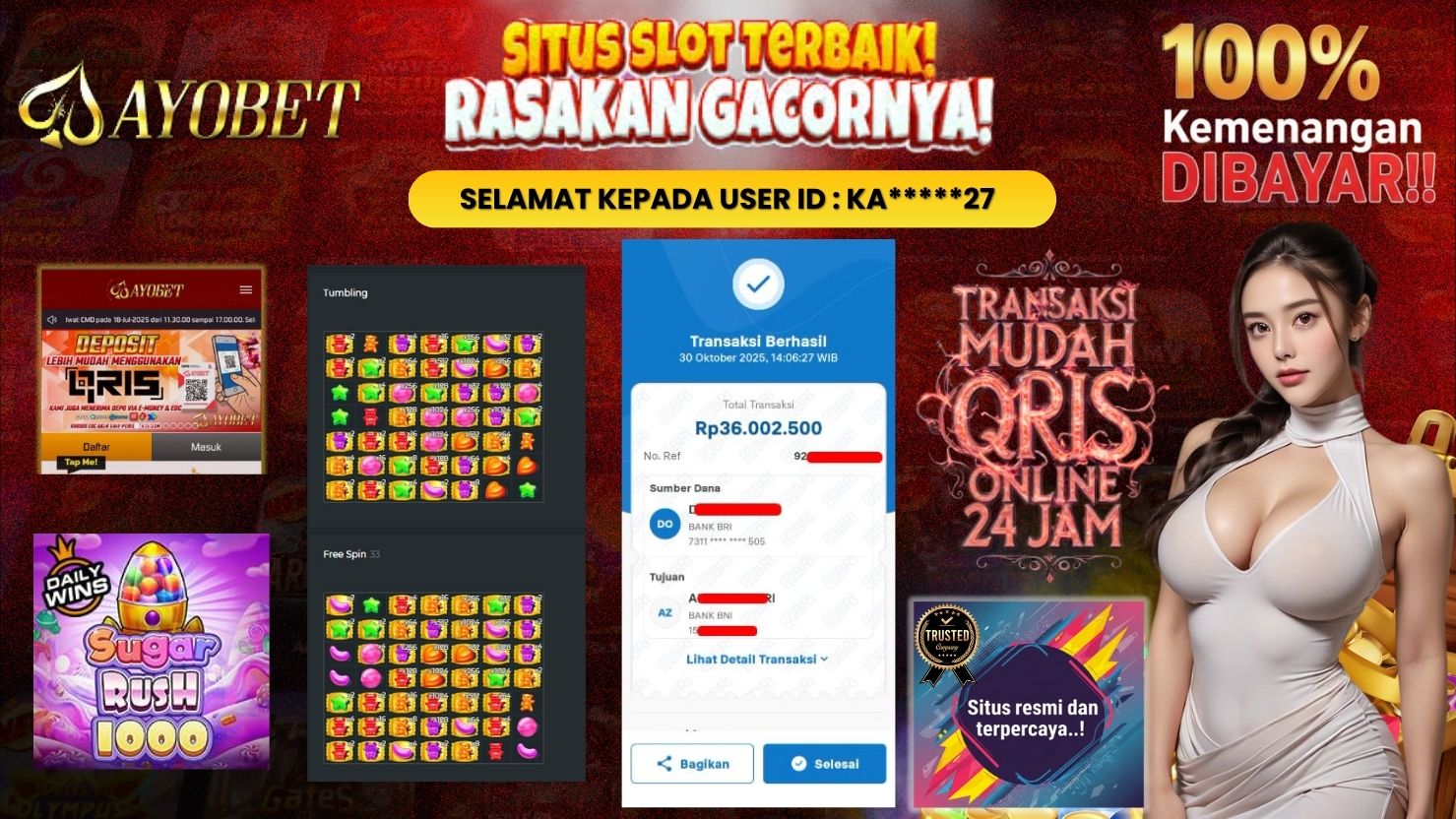 AYOBET JACKPOT SLOT SUGAR RUSH 1000